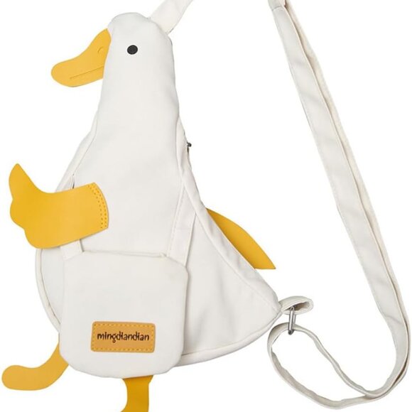 Charming Kawaii Duck Crossbody Bag – Lightweight Purse for Young Girls - Picture 1 of 7